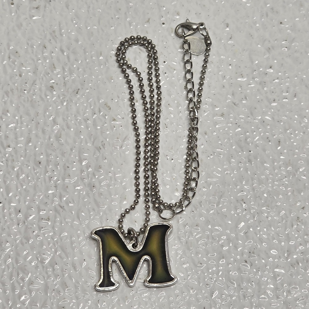 Mood Initial Letter M Necklace Y2K 90's Vintage Jewelry Claire's